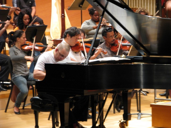Ignacio “Nachito” Herrera rehearsing with the National Symphony Orchestra of Cuba. Photo provided by Tim Storhoff.