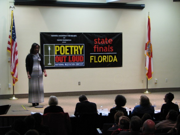 Second place was awarded to Christell Roach, a senior at Miami Arts Charter School in Miami-Dade County. Roach will receive a $100 cash prize and Miami Arts Charter School receives $200 for their poetry collection.